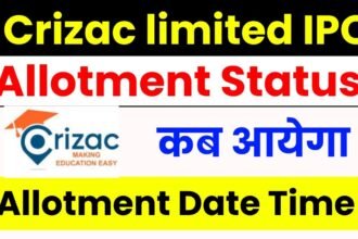 Crizac IPO allotment status