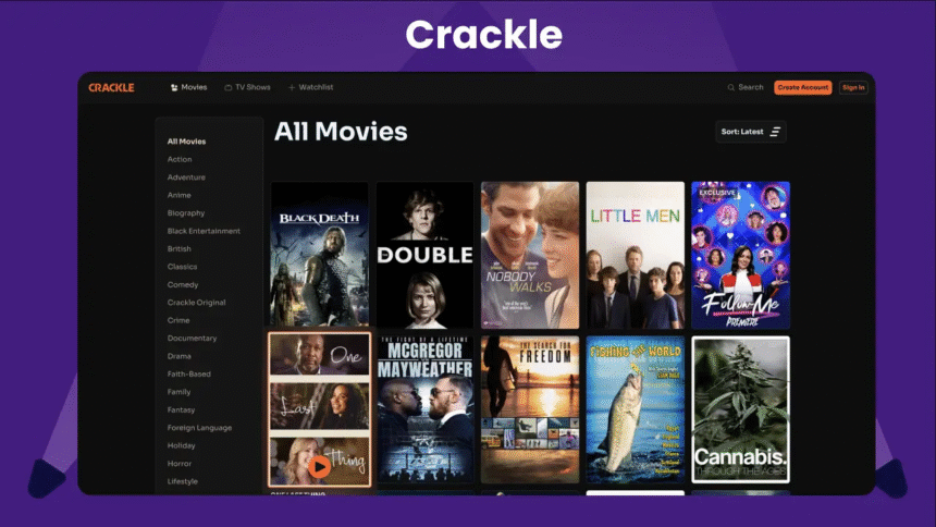 Sites Like Crackle in 2025
