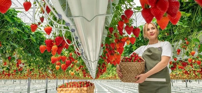 Hydroponic Strawberry Plants