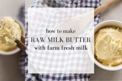 How do you make butter from raw milk