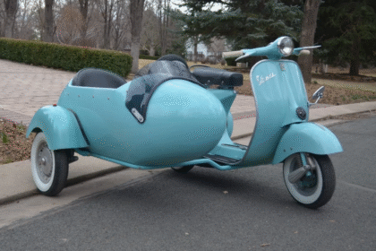 Vintage Scooter with Sidecar