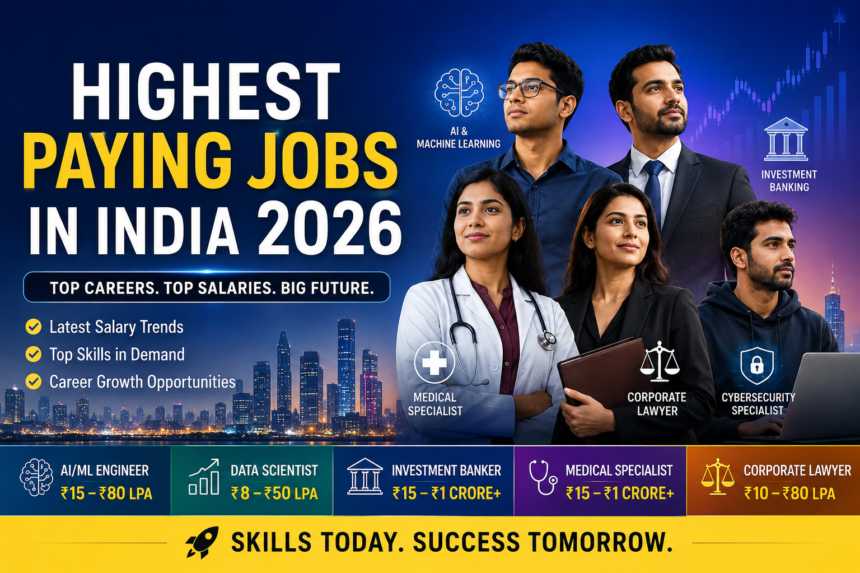 Highest Paying Jobs in India 2026