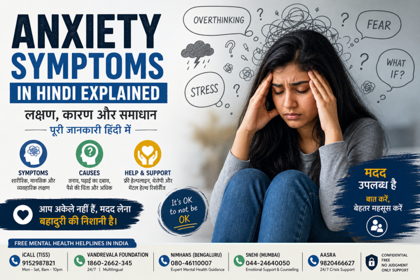 Anxiety Symptoms in Hindi