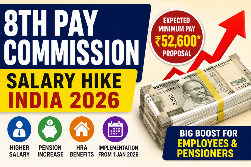 8th Pay Commission salary hike India 2026