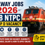 Railway Jobs 2026 RRB NTPC Group D Vacancy