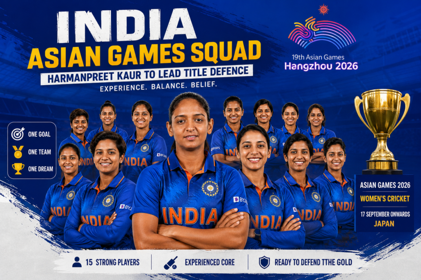 India Asian Games Squad 2026