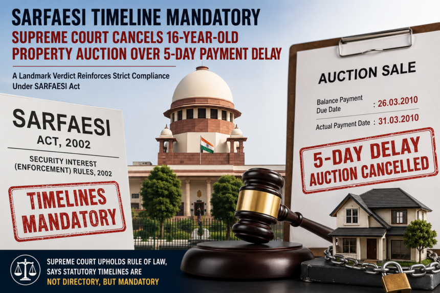 SARFAESI Timeline Mandatory
