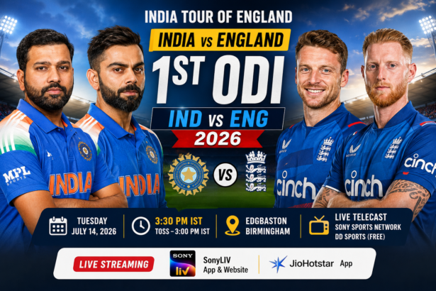 India vs England ODI 2026