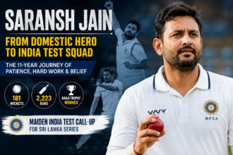 Saransh Jain Cricket Career