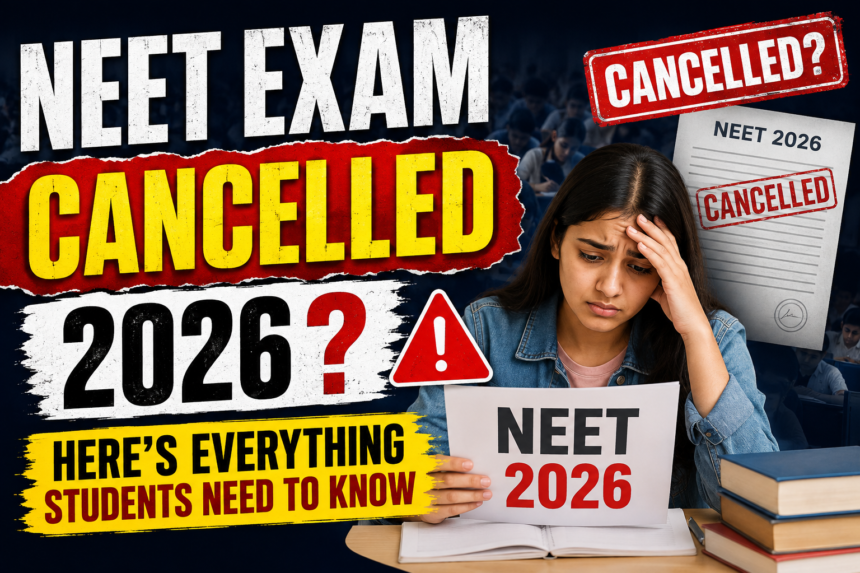 NEET Exam Cancelled 2026