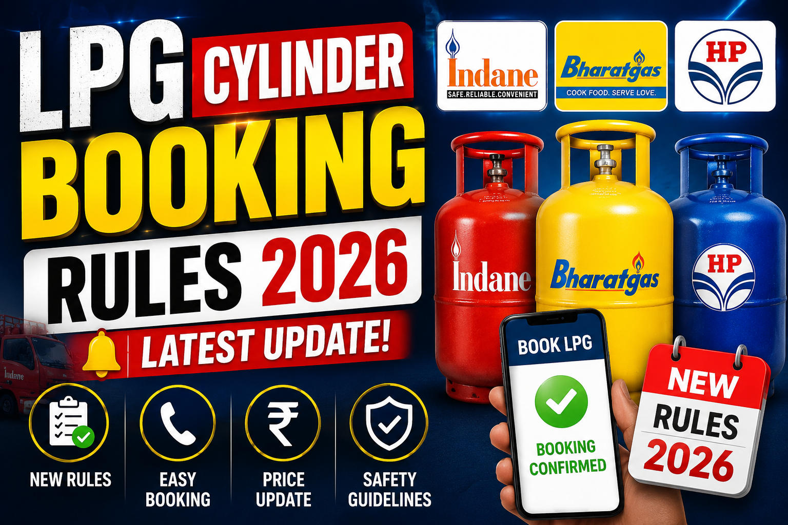 LPG cylinder booking rules 2026